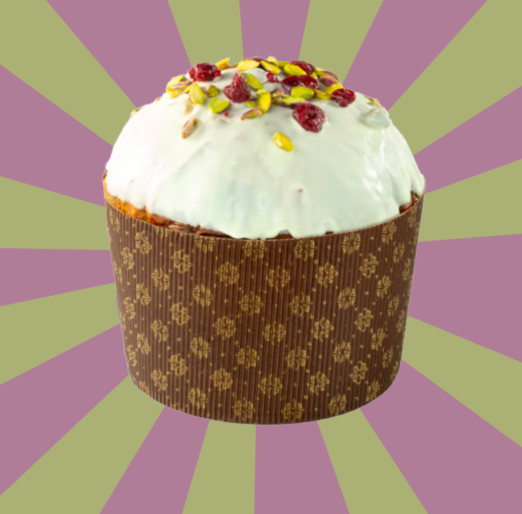 Panettone Pistacchio e Lamponi